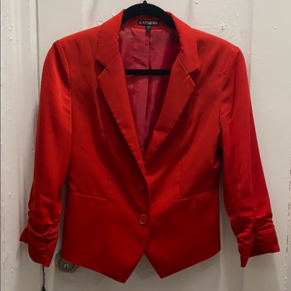 Express red blazer